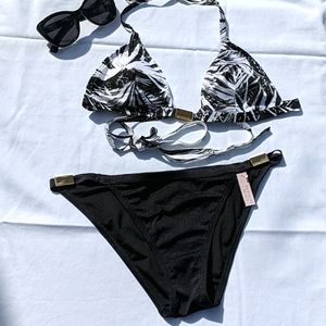 NWT Victoria's Secret Palm Print Bikini